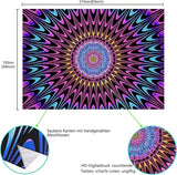 Gobelin alishomtll kolorowa mandala czarne światło sztuka Strona główna - Akcesoria i dekoracje Naty Shop