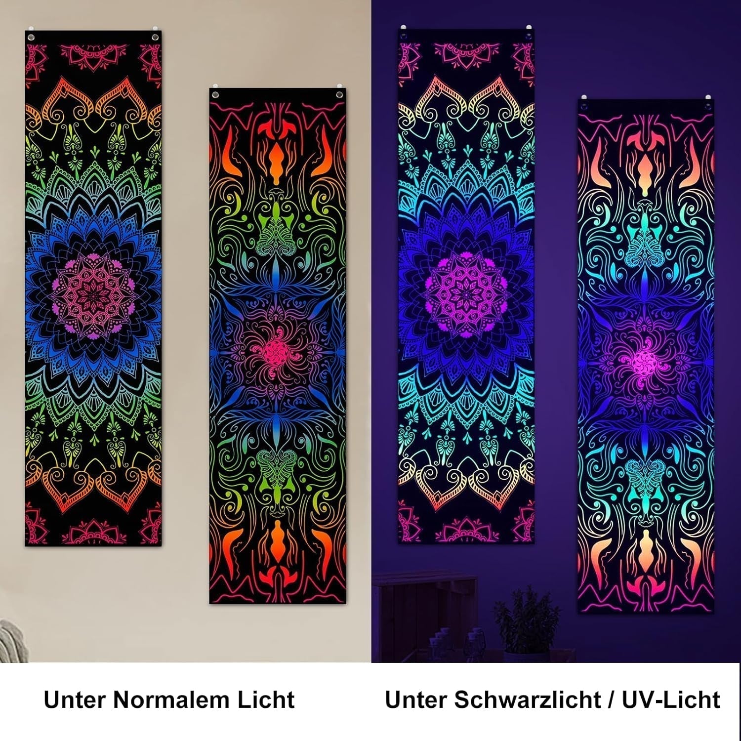 Gobelin alishomtll pack mandala reaktywna artystyczna pionowa Strona główna - Akcesoria i dekoracje Naty Shop