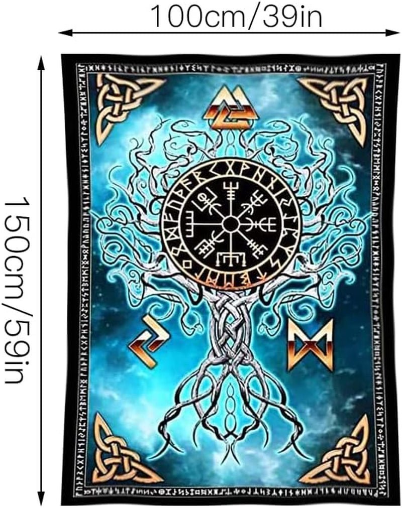 Nordic Viking gobelin artystyczny Dom Wikingów - Akcesoria i dekoracje Naty Shop
