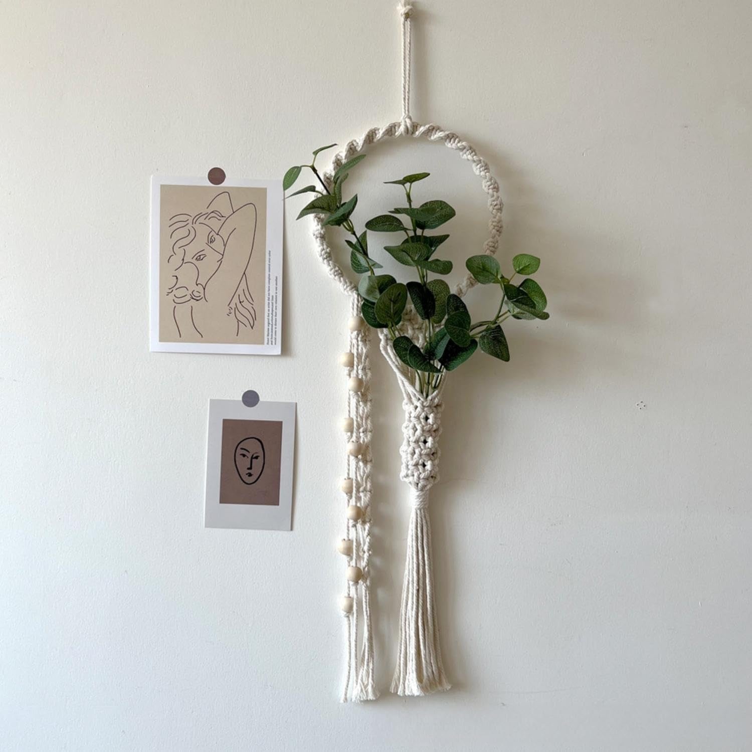 Gobelin avoik tkany, zawieszka ścienna szykowna Strona główna - Akcesoria i dekoracje Naty Shop Beige