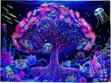 Gobelin drzewo życia mandala fluorescencyjny Strona główna - Akcesoria i dekoracje Naty Shop Default Title