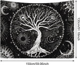 Gobelin Drzewo życia Sun Moon Casa - Akcesoria i dekoracje Naty Shop