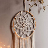 Gobelin deco łapacz snów tkany biały dekoracja ścienna Strona główna - Akcesoria i dekoracje Naty Shop
