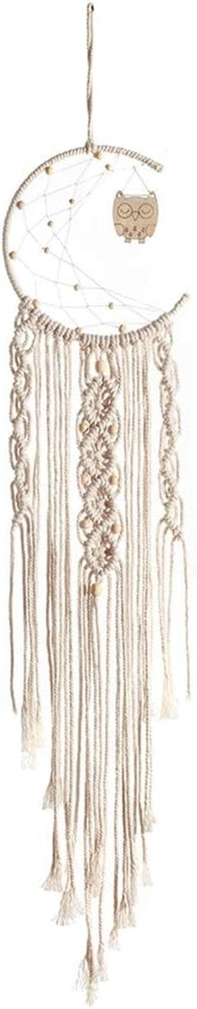 Gobelin deco łapacz snów tkany biały dekoracja ścienna Strona główna - Akcesoria i dekoracje Naty Shop Leśna sowa