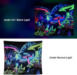 Gobelin Dremisland Blacklight grzyb psychodeliczny reaktywny galaxy ściana Strona główna - Akcesoria i dekoracje Naty Shop