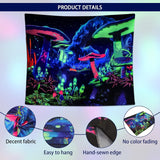 Gobelin Dremisland Blacklight grzyb psychodeliczny reaktywny galaxy ściana Strona główna - Akcesoria i dekoracje Naty Shop