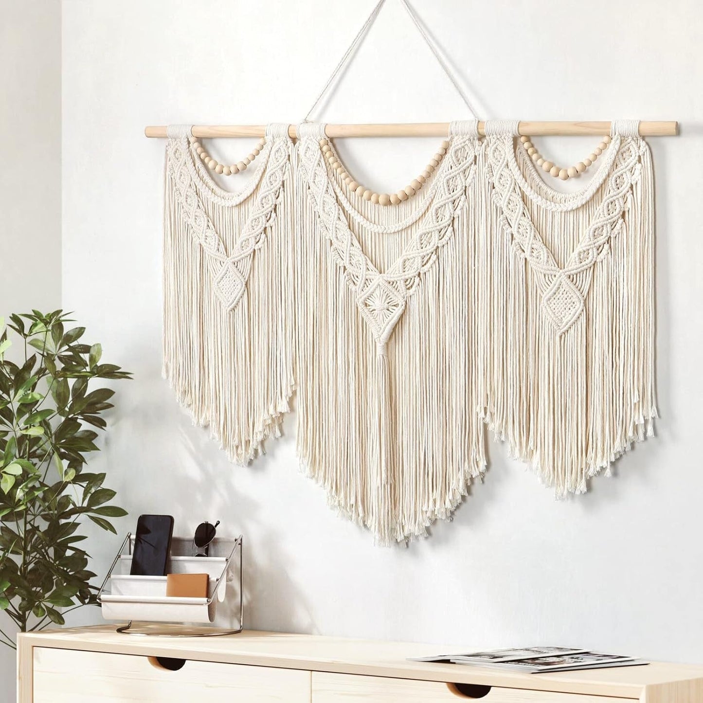Gobelin dremisland duży deco tkany beżowy Casa - Akcesoria i dekoracje Naty Shop