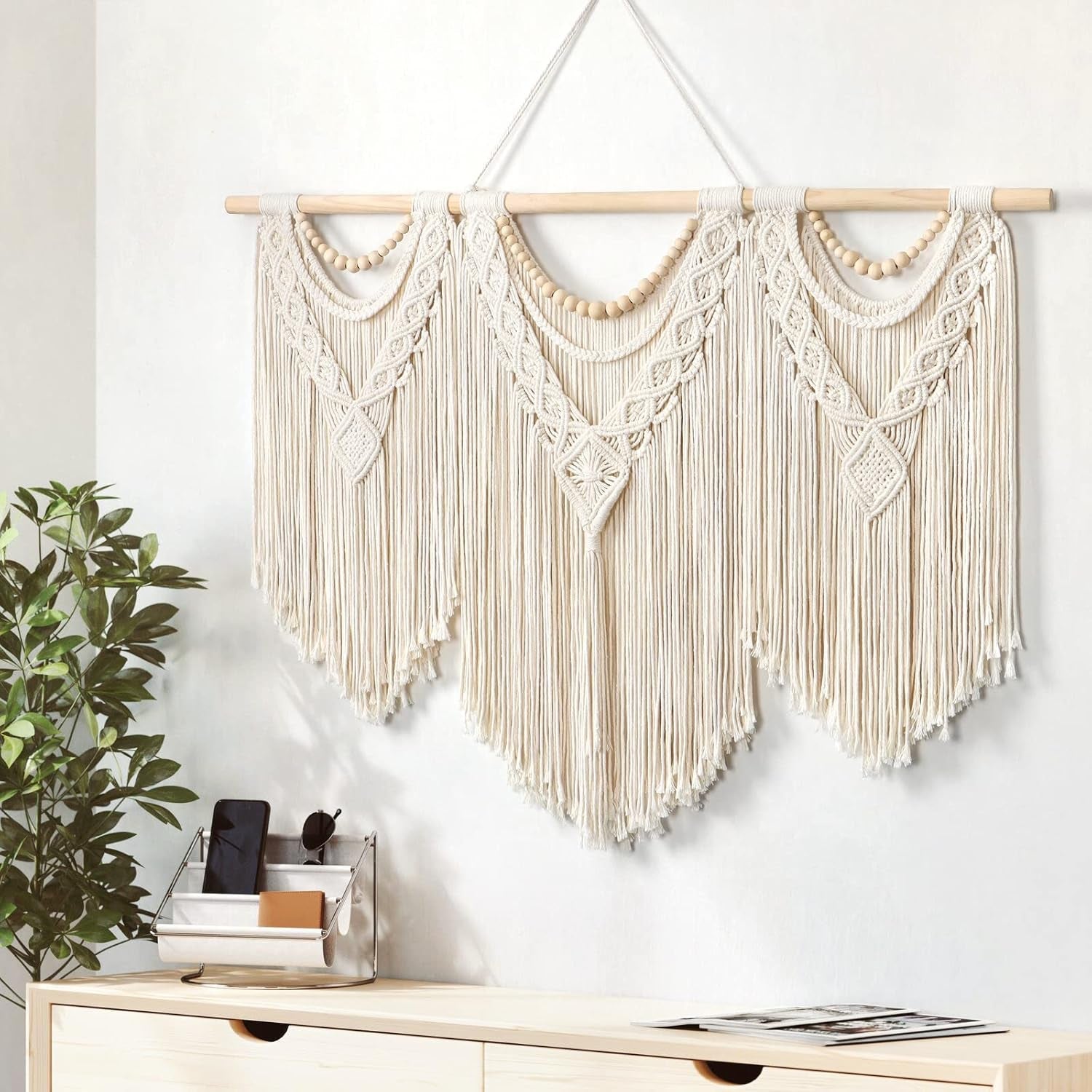 Gobelin dremisland duży deco tkany beżowy Casa - Akcesoria i dekoracje Naty Shop