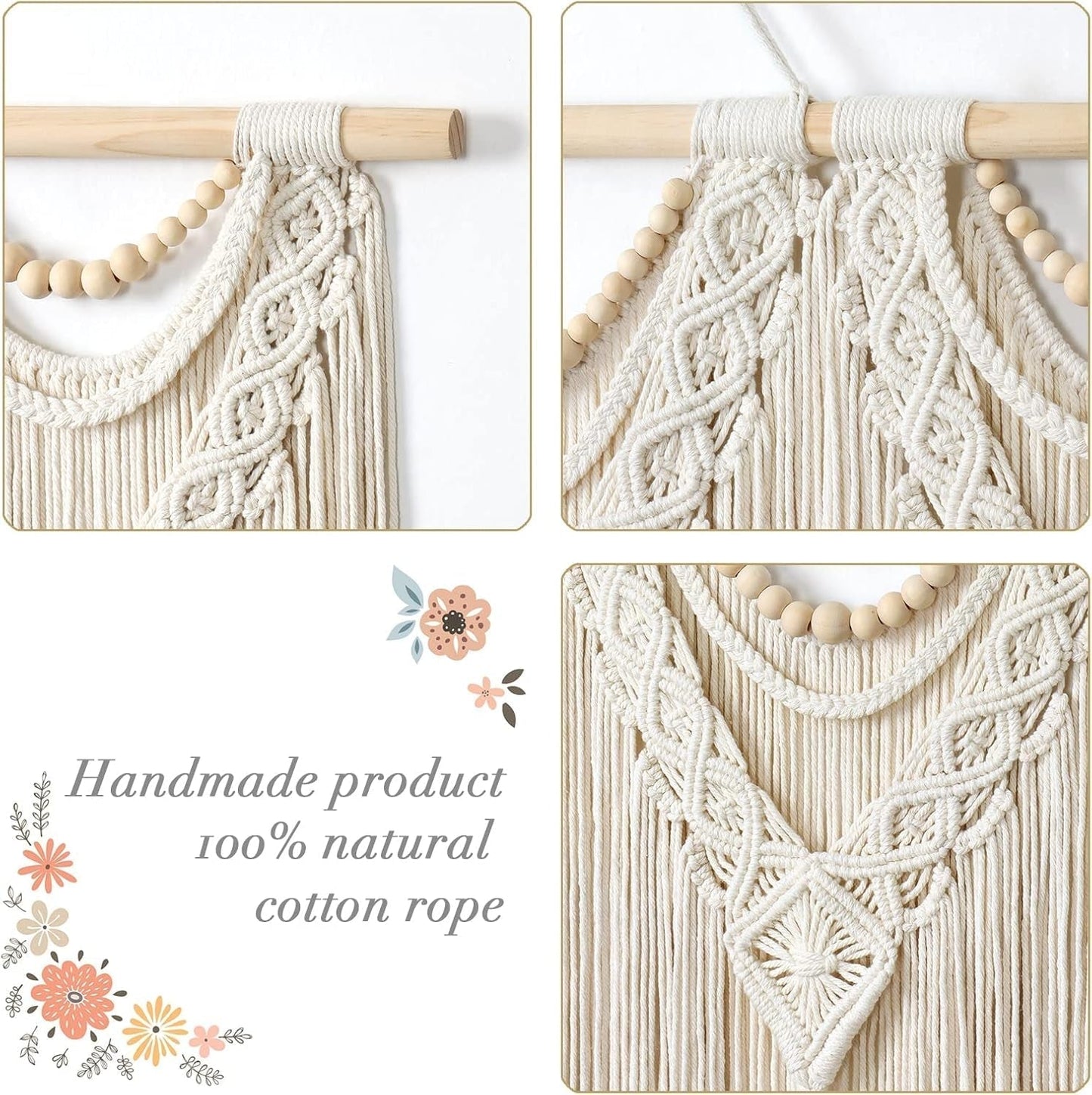 Gobelin dremisland duży deco tkany beżowy Casa - Akcesoria i dekoracje Naty Shop
