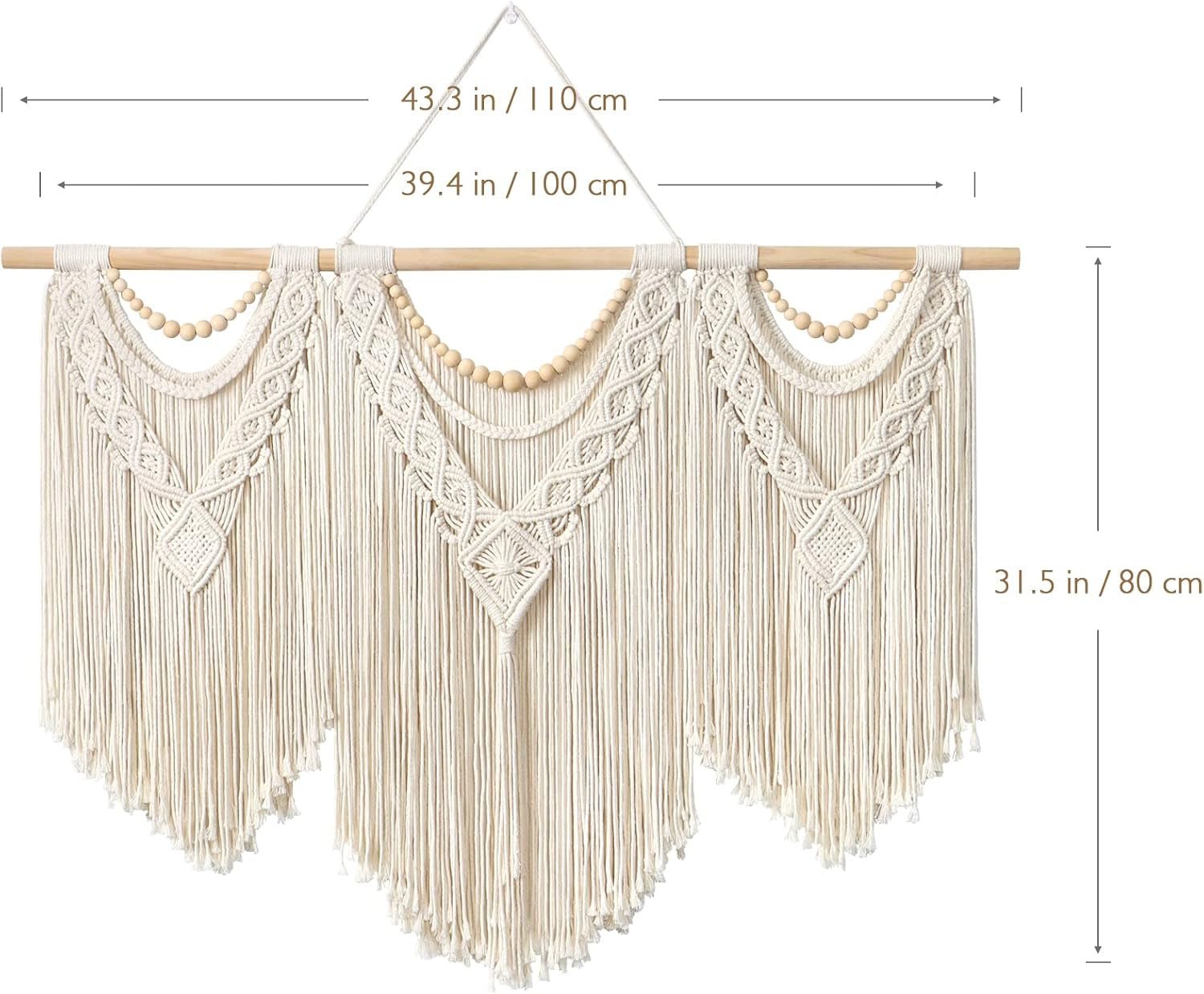 Gobelin dremisland duży deco tkany beżowy Casa - Akcesoria i dekoracje Naty Shop