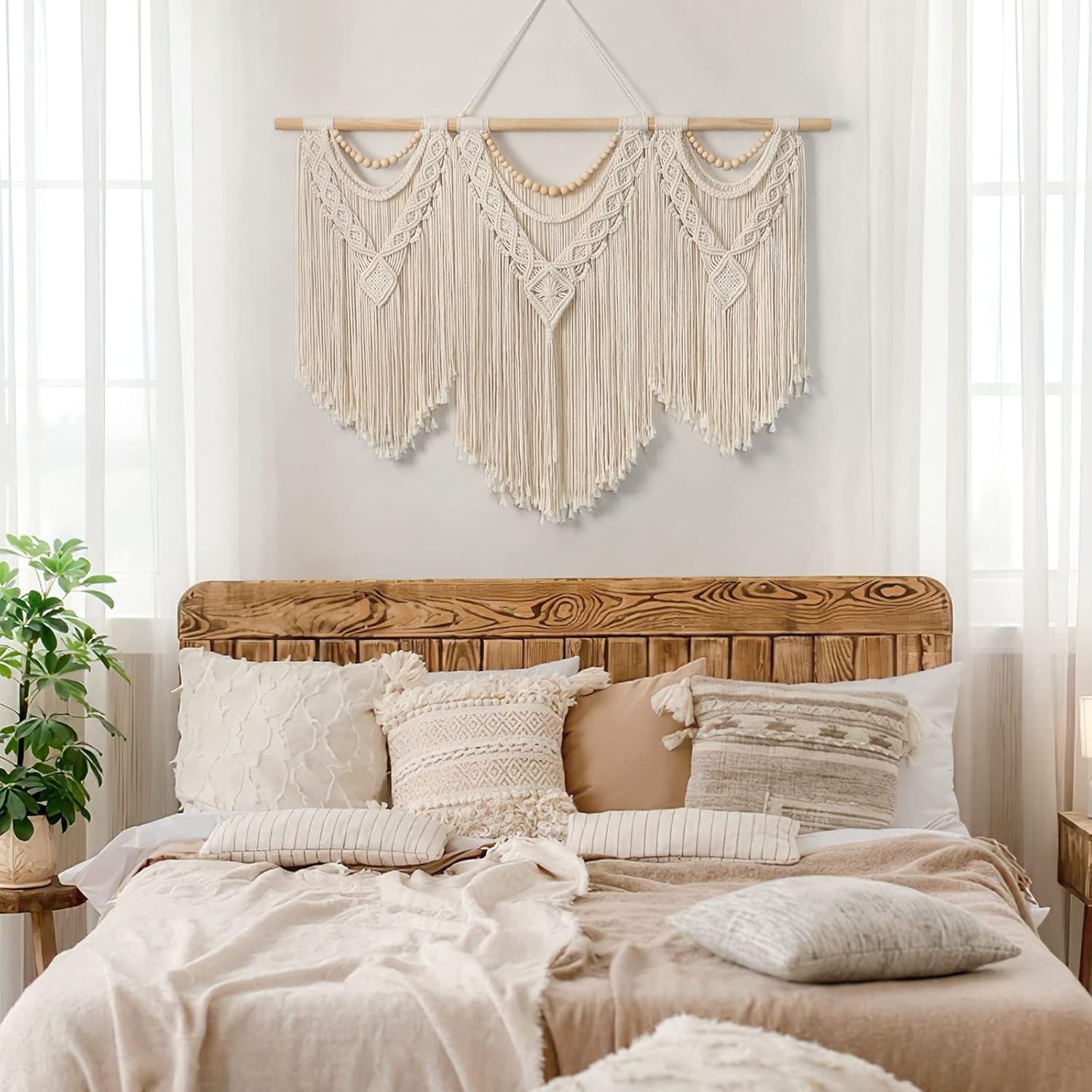 Gobelin dremisland duży deco tkany beżowy Casa - Akcesoria i dekoracje Naty Shop