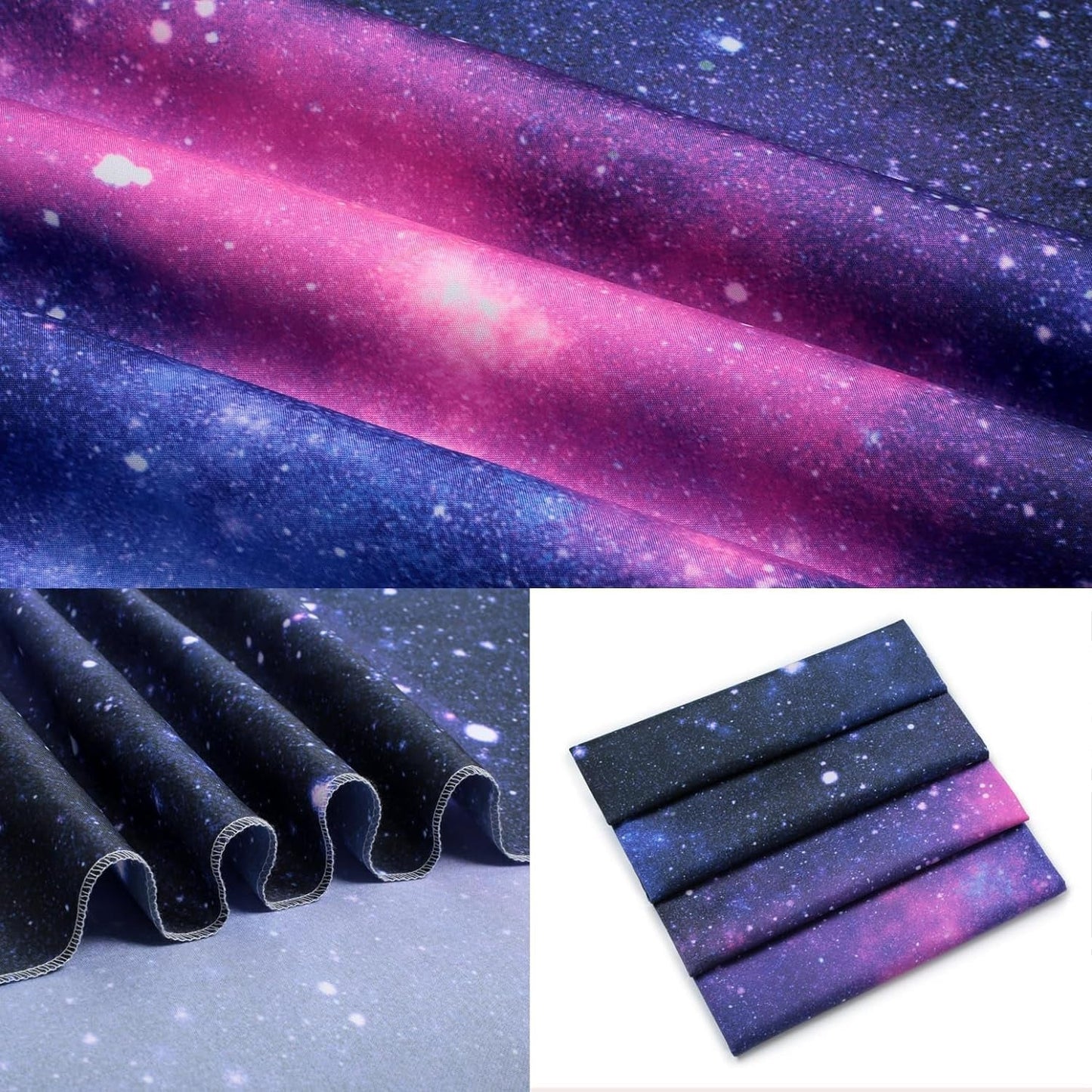 Gobelin galaxy czarny jasny gwiaździste niebo reaktywny niebieski Strona główna - Akcesoria i dekoracje Naty Shop