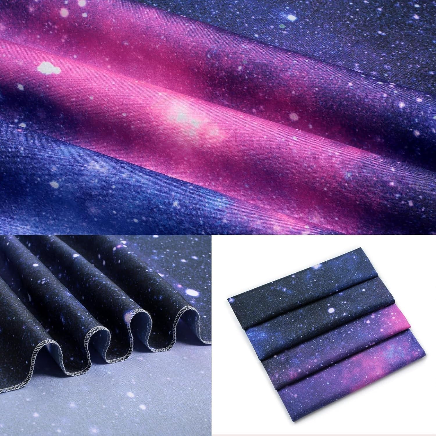 Gobelin galaxy czarny jasny gwiaździste niebo reaktywny niebieski Strona główna - Akcesoria i dekoracje Naty Shop