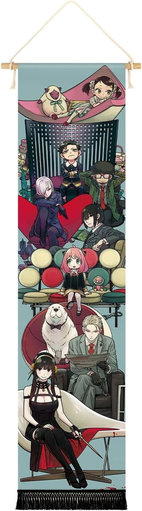 Gobelin wiszący na płótnie, plakat artystyczny anime Strona główna - Akcesoria i dekoracje Naty Shop Malarstwo-Postacie