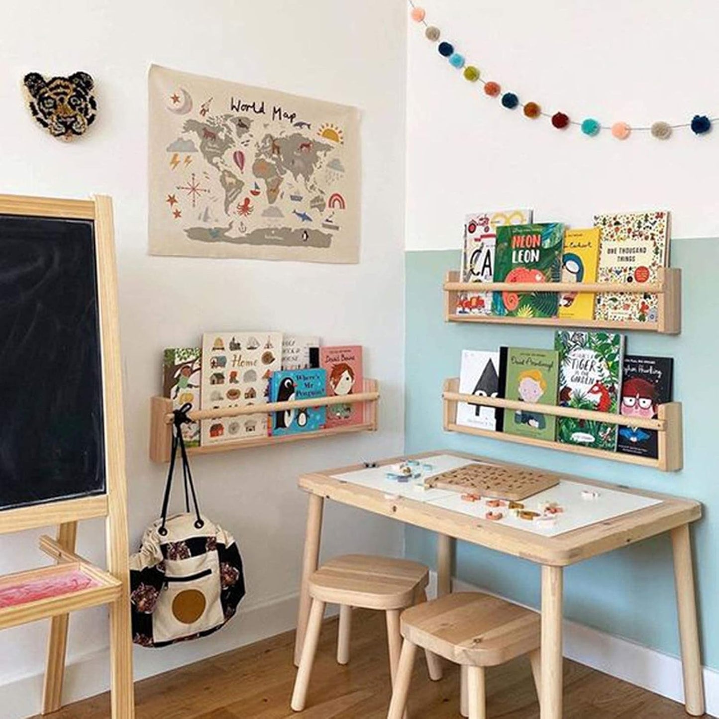 Gobelin Haokaini mapa świata zdjęcie łóżeczka dziecięcego Strona główna - Akcesoria i dekoracje Naty Shop