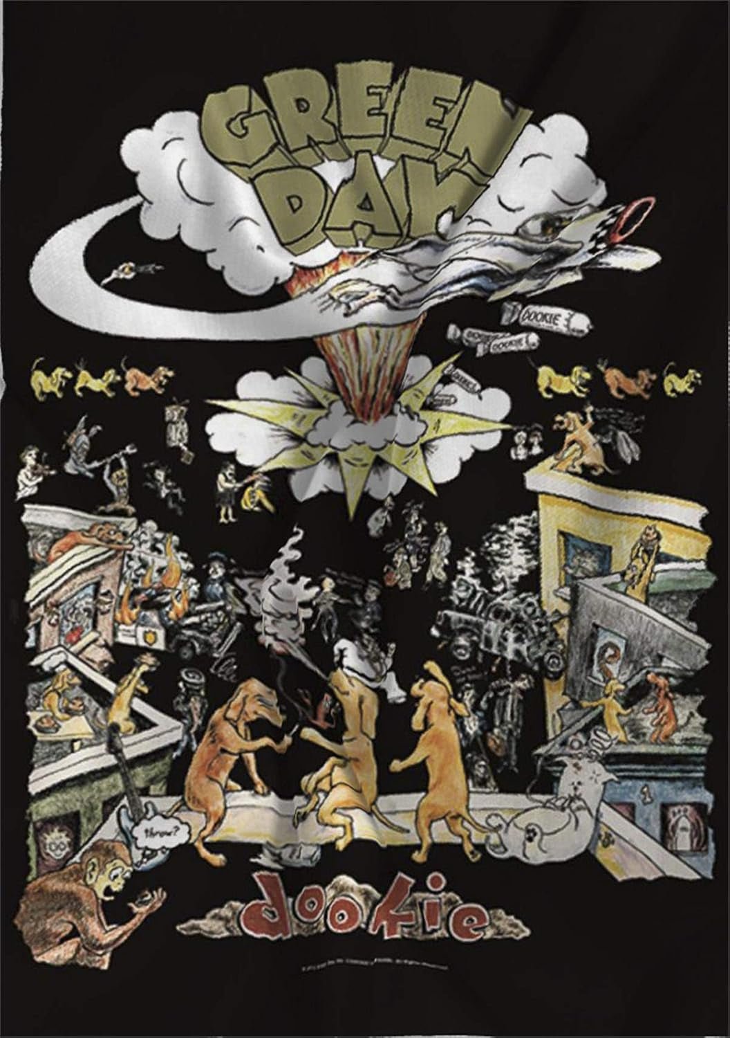 Gobelin gobelinowy serce rock flaga oryginalny zielony dzień dookie Strona główna - Akcesoria i dekoracje Naty Shop