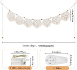 Gobelin ihonyi deco chic z frędzlami girlanda led Strona główna - Akcesoria i dekoracje Naty Shop