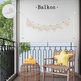 Gobelin ihonyi deco chic z frędzlami girlanda led Strona główna - Akcesoria i dekoracje Naty Shop
