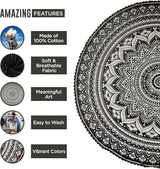 Gobelin indyjski ręcznik plażowy okrągły mandala hippielowy duży indyjski Strona główna - Akcesoria i dekoracje Naty Shop