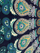 Indyjski gobelin psychodeliczny mandala niebieski turkusowy słoń Strona główna - Akcesoria i dekoracje Naty Shop