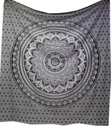 Indyjski gobelin psychodeliczny mandala czarny biały Indie Strona główna - Akcesoria i dekoracje Naty Shop Default Title