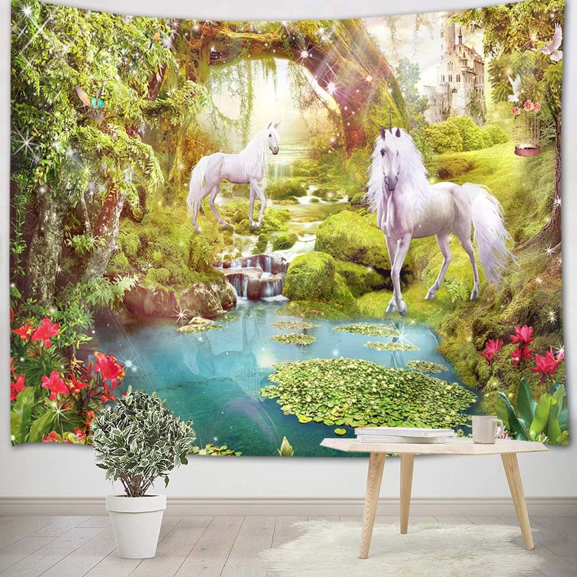 Japoński gobelin panza czerwona wiśnia ściana słoneczna Strona główna - Akcesoria i dekoracje Naty Shop Multi 11 235L X 180B Cm