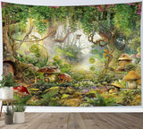 Japoński gobelin płótno ściana słoneczna z czerwonymi kwiatami wiśni Strona główna - Akcesoria i dekoracje Naty Shop Multi 27 235L X 180B Cm