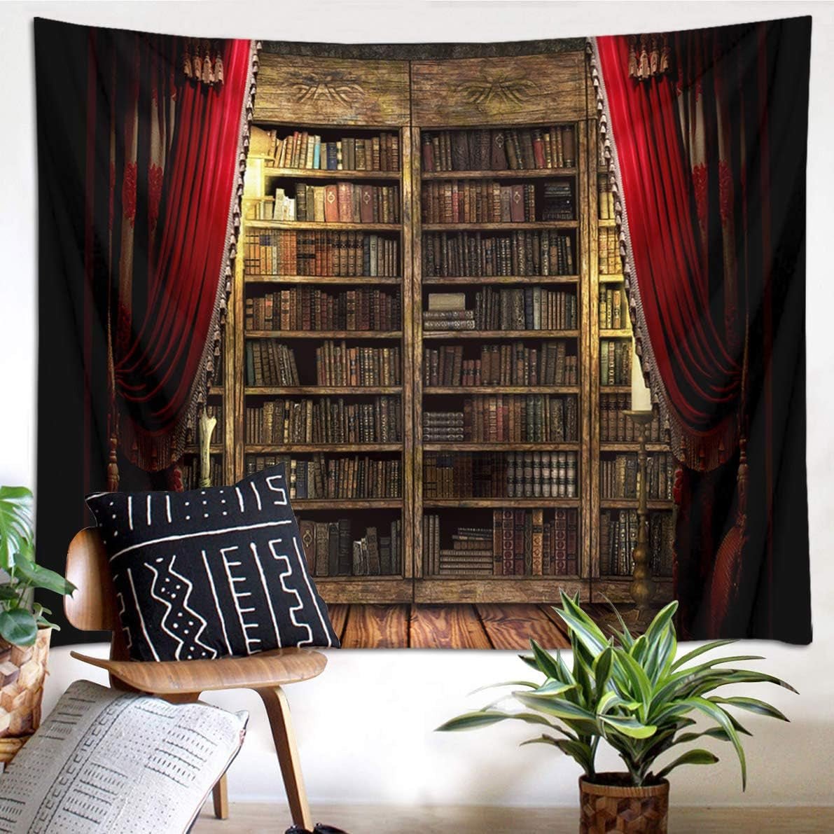 Japoński gobelin płótno czerwone kwiaty wiśni ściana słoneczna Strona główna - Akcesoria i dekoracje Naty Shop Multi 08 150L X 130B Cm