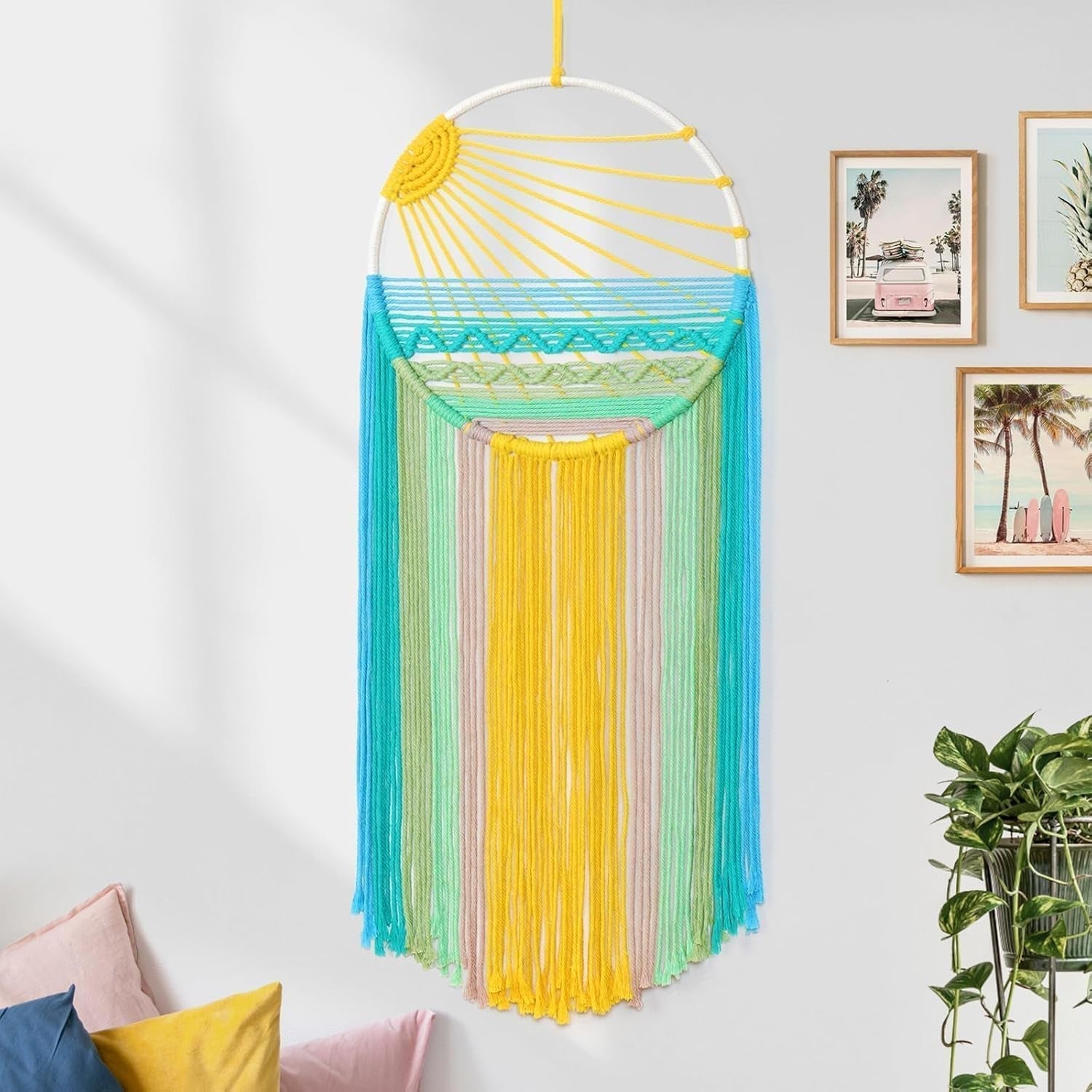 Gobelin lomohoo łapacz snów gobelin wzór słońca pokój tęcza Strona główna - Akcesoria i dekoracje Naty Shop Sunrise