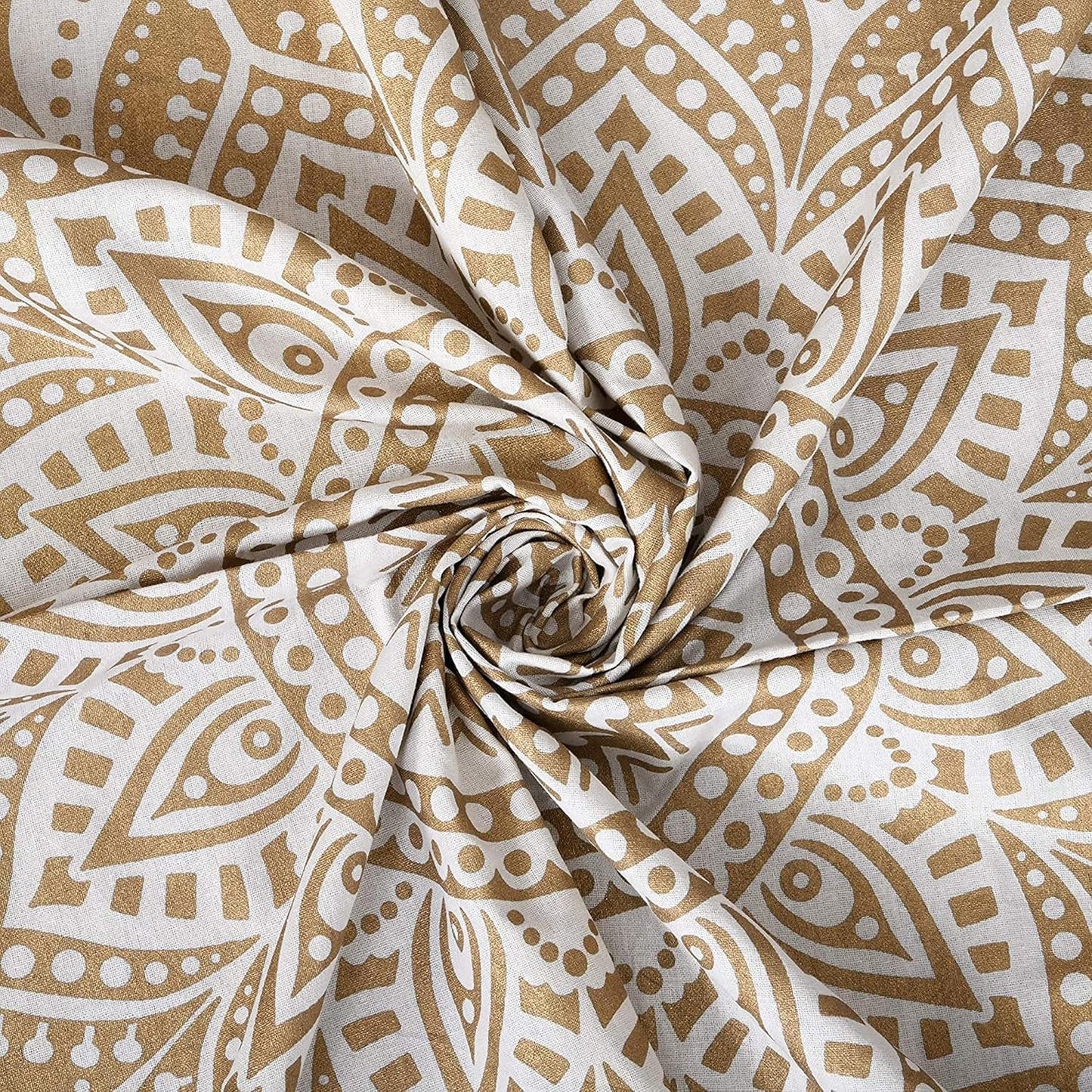 Mandala gobelin dekoracja pokoju estetyczne złote białe płótno Strona główna - Akcesoria i Dekoracje Naty Shop