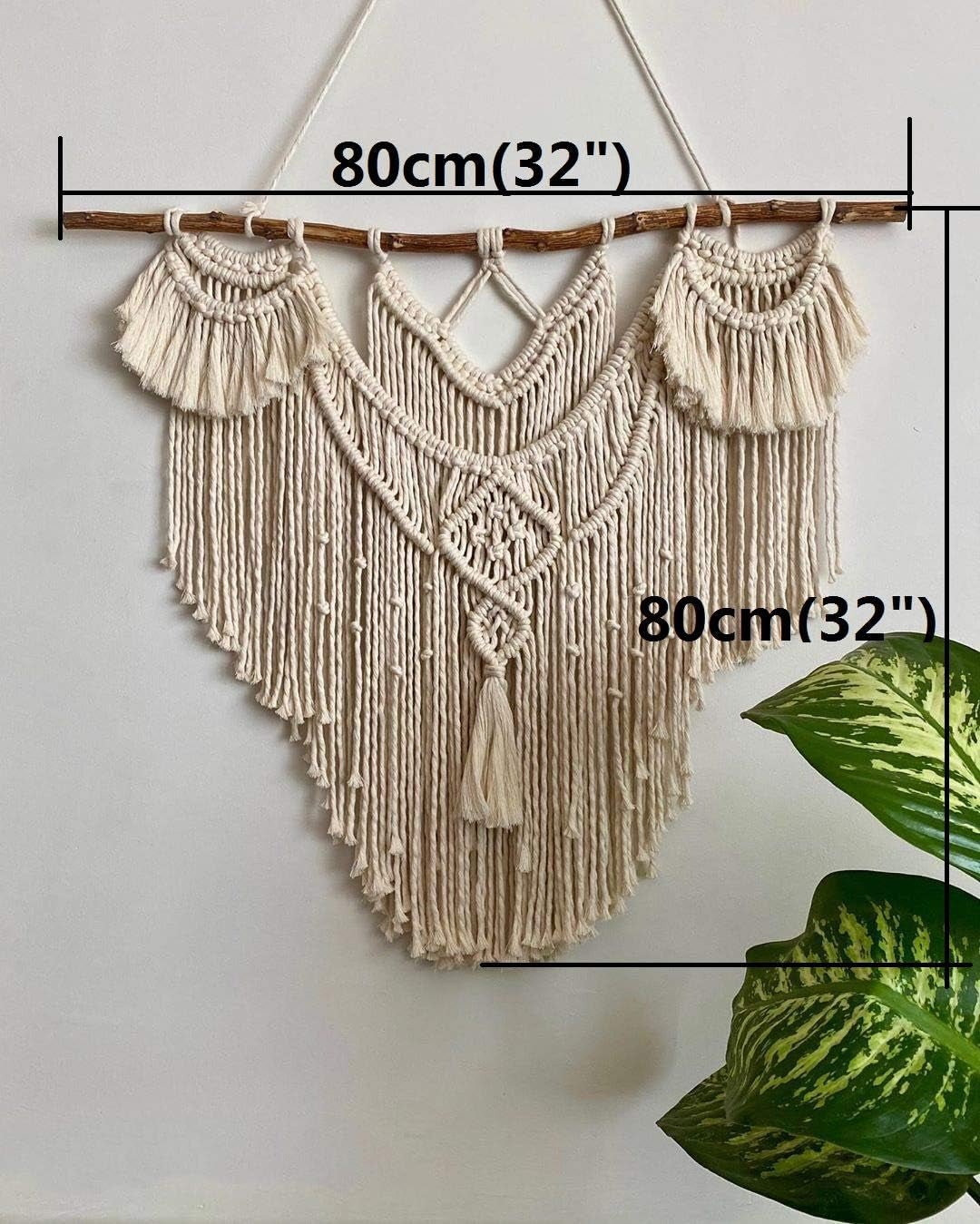 Duży, naturalny gobelin z drewna wyrzuconego na szczyt nad zagłówkiem Strona główna - Akcesoria i dekoracje Naty Shop