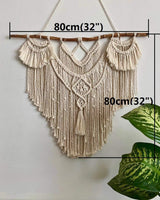 Duży, naturalny gobelin z drewna wyrzuconego na szczyt nad zagłówkiem Strona główna - Akcesoria i dekoracje Naty Shop
