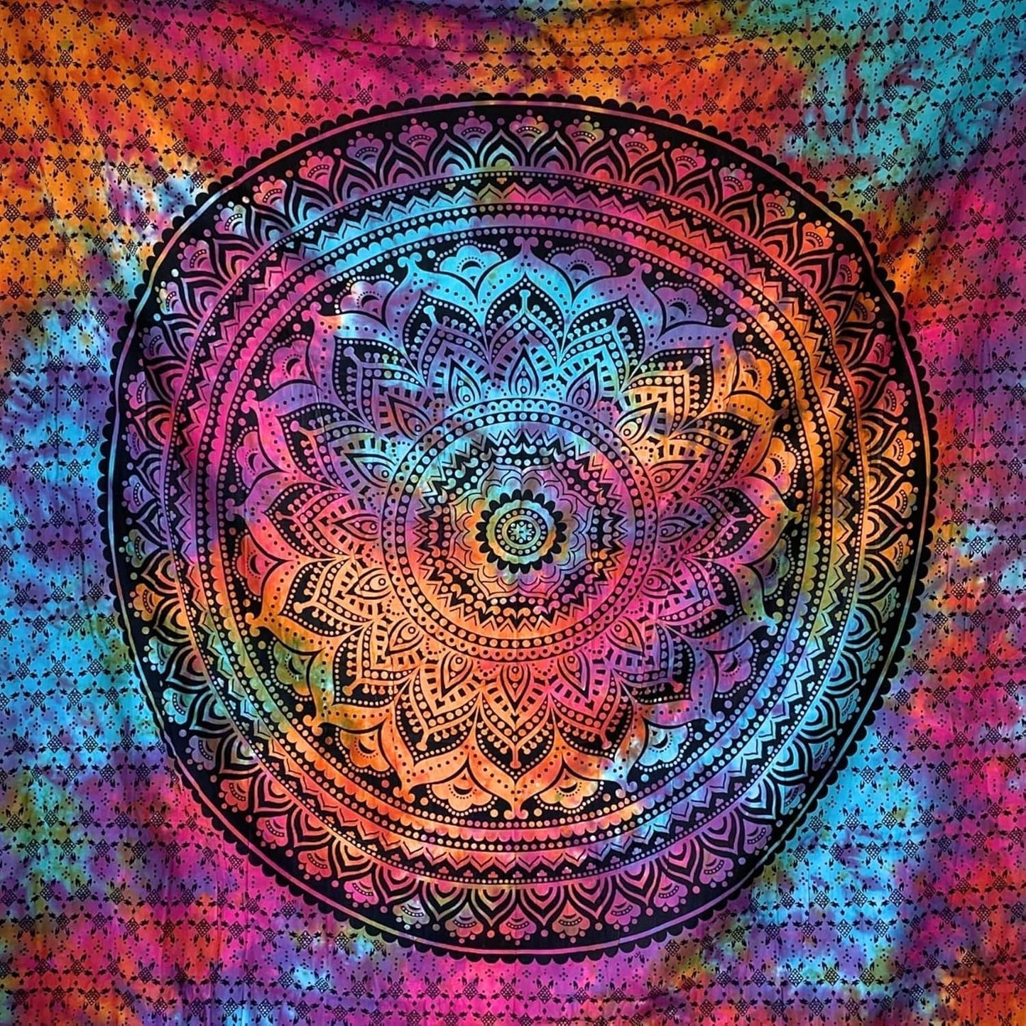 Gobelin mamamus mandala hipisowski lub psychodeliczny xxl Strona główna - Akcesoria i dekoracje Naty Shop Multicolor 7 230L X 210B Cm