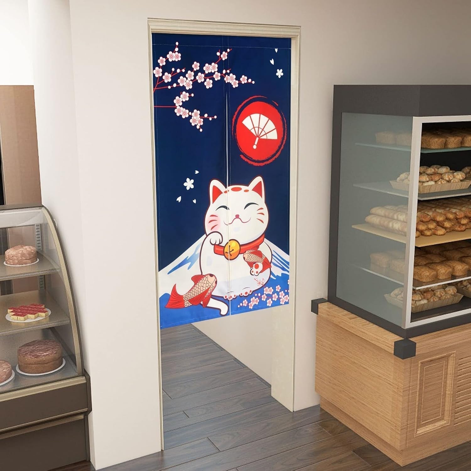 Gobelin w stylu japońskim grube lniane zasłony noren długie Strona główna - Akcesoria i dekoracje Naty Shop