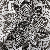 Gobelin gobelinowy mandala szary czarny tkanina ścienna Strona główna - Akcesoria i dekoracje Naty Shop