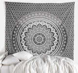 Gobelin gobelinowy mandala szary czarny materiał ścienny Strona główna - Akcesoria i dekoracje Naty Shop Default Title