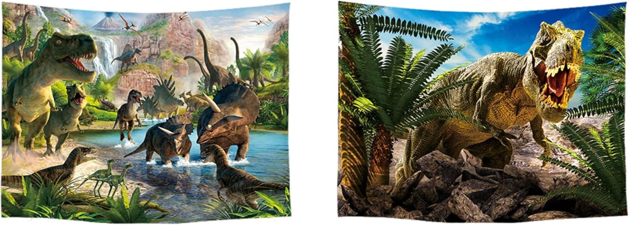 Dom z gobelinem Ulticool na plaży i wyspie palm morskich - Naty Shop