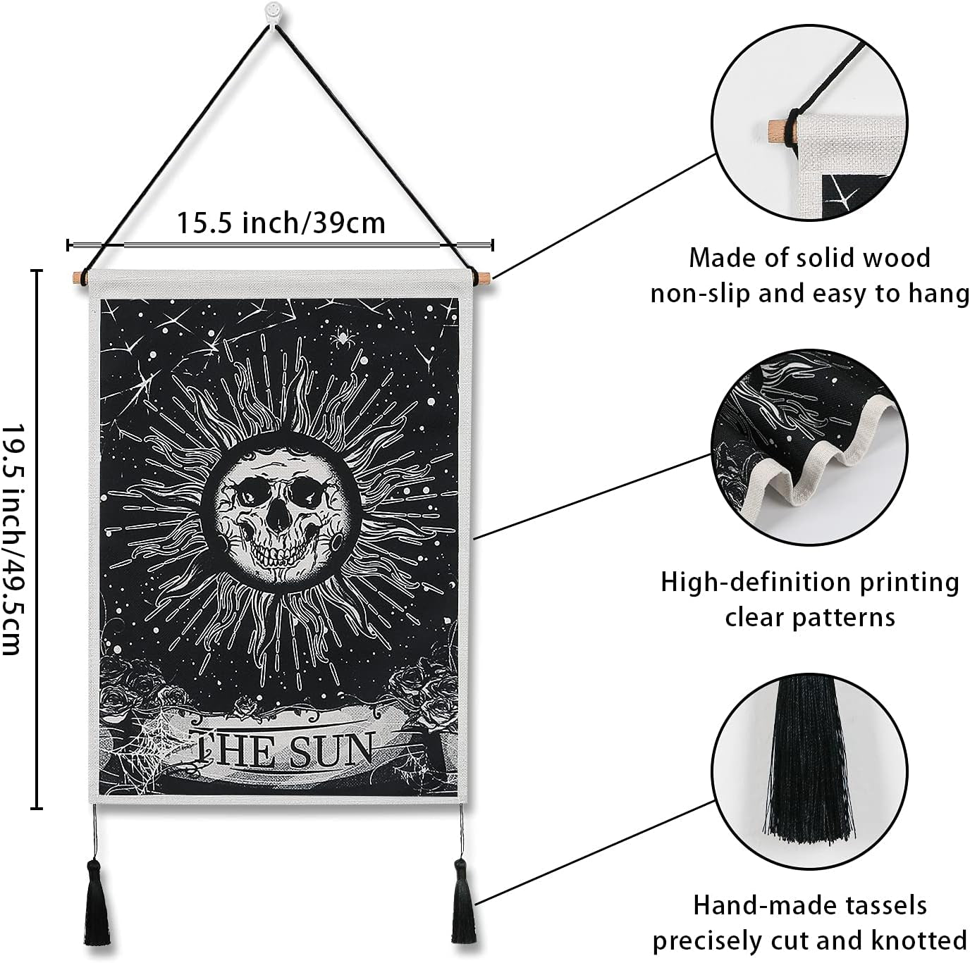 gobelin weldomcor tarot czaszka zestaw słońce Strona główna - Akcesoria i dekoracje Naty Shop