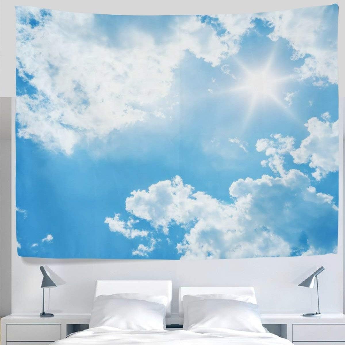Gobelin yisumei błękitne niebo pokój Strona główna - Akcesoria i dekoracje Naty Shop 230L X 150B Cm