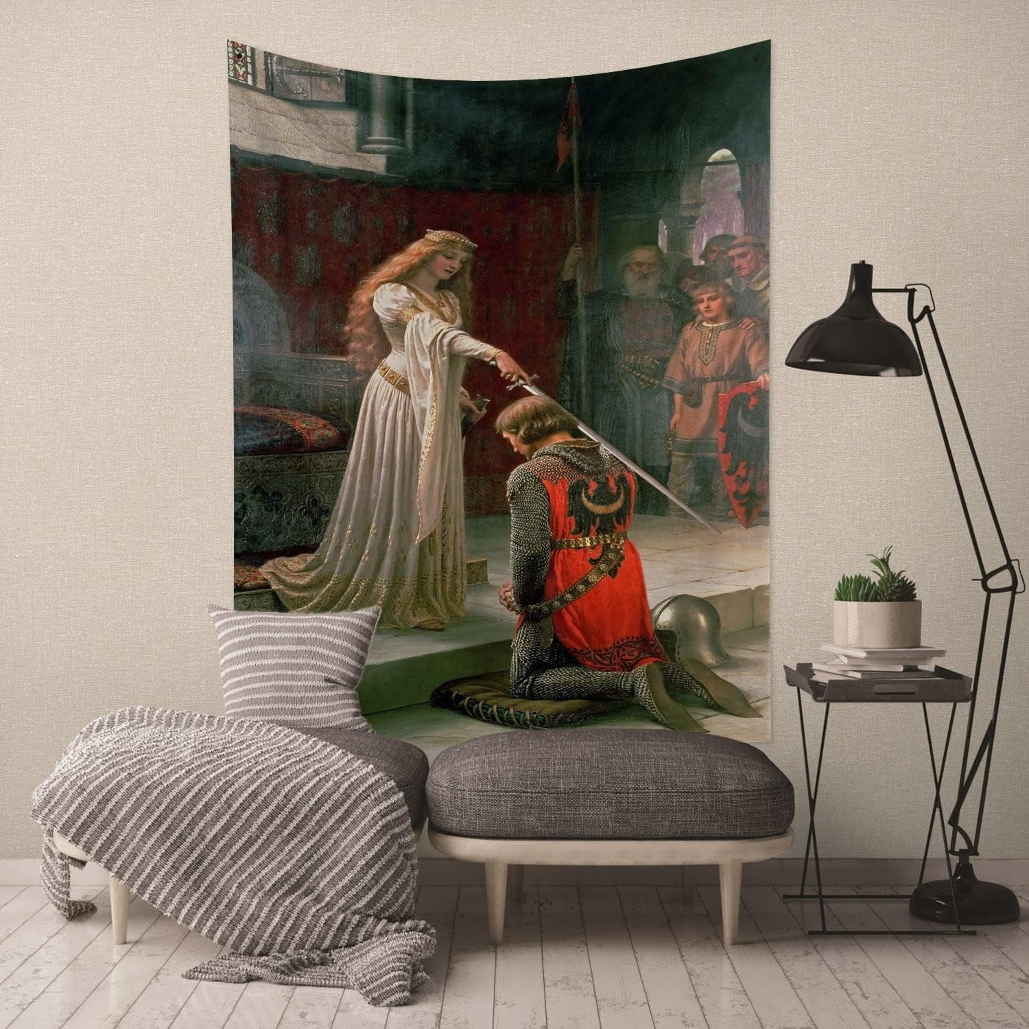 Gobelin yongfoto rycerz obraz olejny średniowieczna Anglia Strona główna - Akcesoria i dekoracje Naty Shop