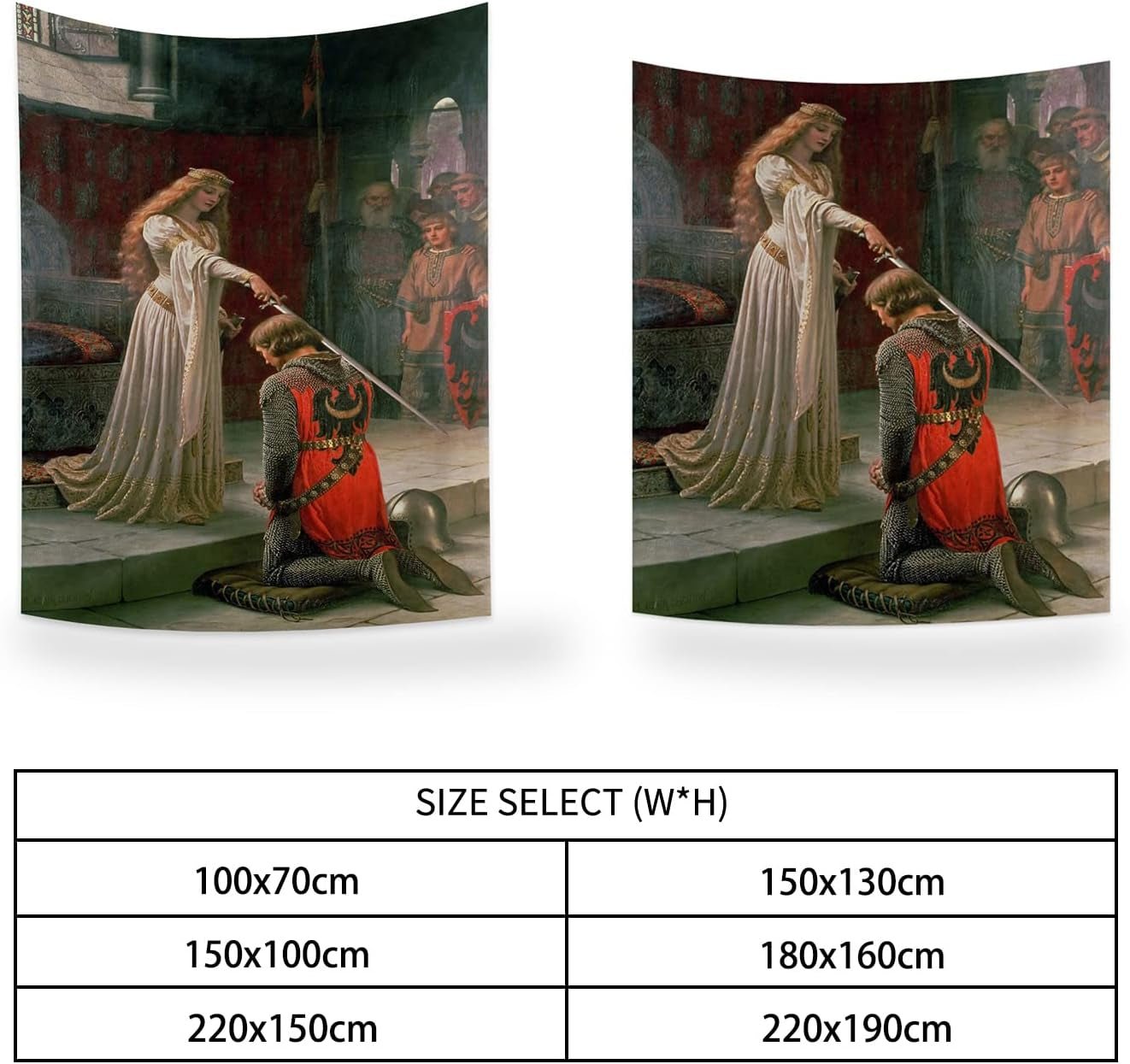 Gobelin yongfoto rycerz obraz olejny średniowieczna Anglia Strona główna - Akcesoria i dekoracje Naty Shop
