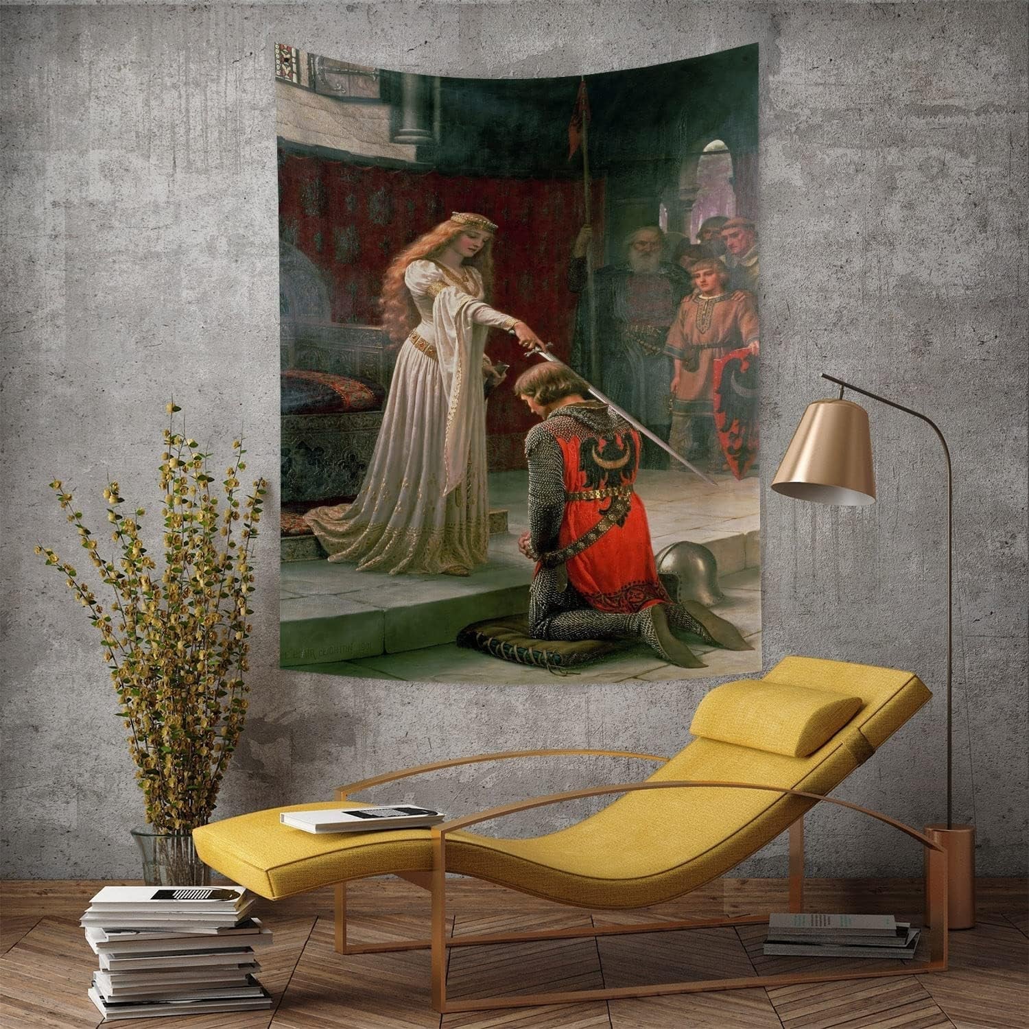 Gobelin yongfoto rycerz obraz olejny średniowieczna Anglia Strona główna - Akcesoria i dekoracje Naty Shop