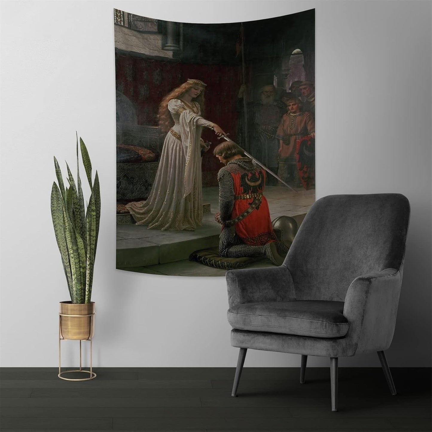 Gobelin yongfoto rycerz obraz olejny średniowieczna Anglia Strona główna - Akcesoria i dekoracje Naty Shop
