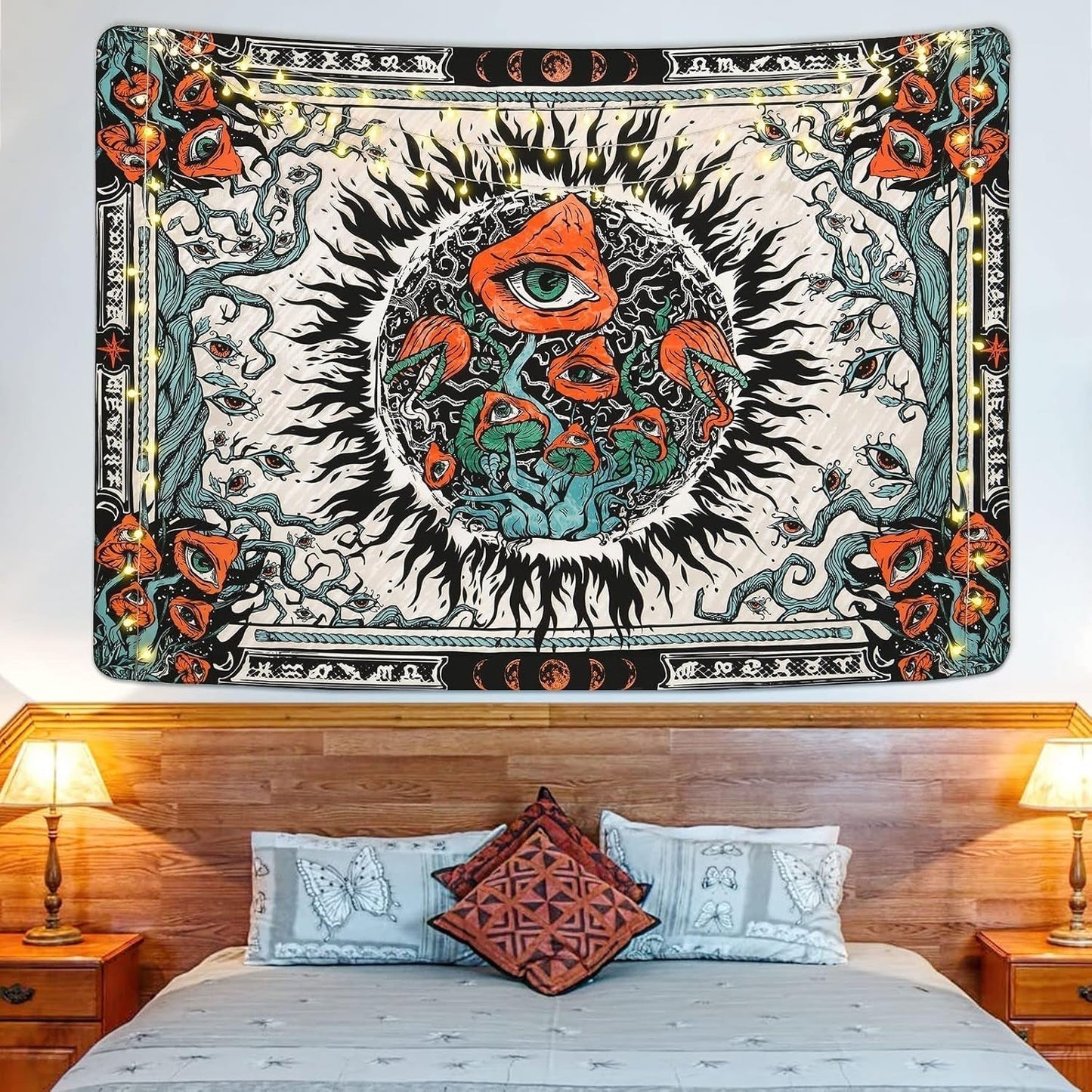 Gobelin yrendenge grzyby oparzenia słoneczne płótno hipisowskie oczy Strona główna - Akcesoria i dekoracje Naty Shop
