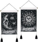 yugarlibi gobelin 2 szt. małe gobeliny wiszące księżyc i słońce Strona główna - Akcesoria i dekoracje Naty Shop Gothic 35X50 cm