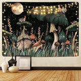 Gobelin yugarlibi grzyb czarny las ślimak wiszący Strona główna - Akcesoria i dekoracje Naty Shop Mushroom 235L X 180B Cm