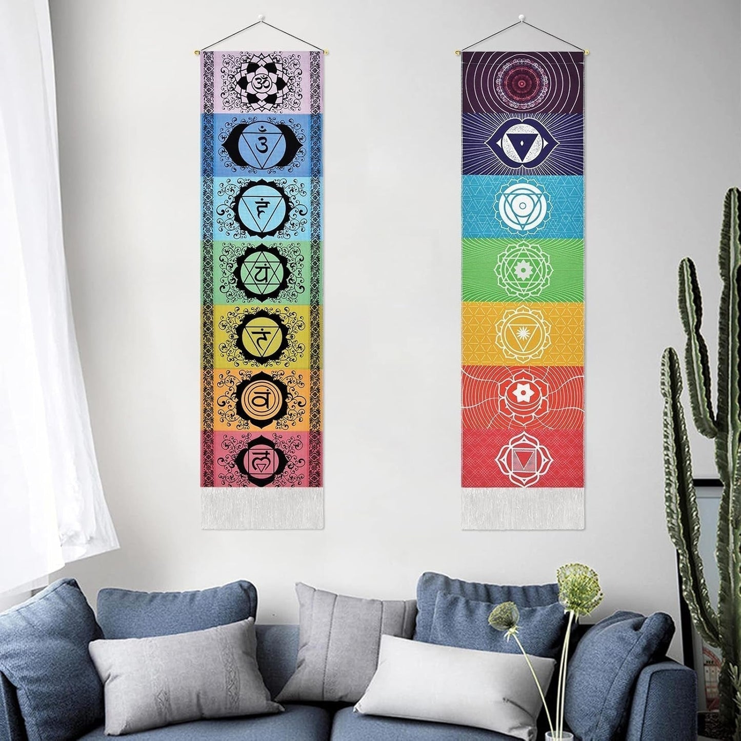 Zestaw do zawieszenia gobelinu yugarlibi medytacja czakr joga trippy Strona główna - Akcesoria i dekoracje Naty Shop