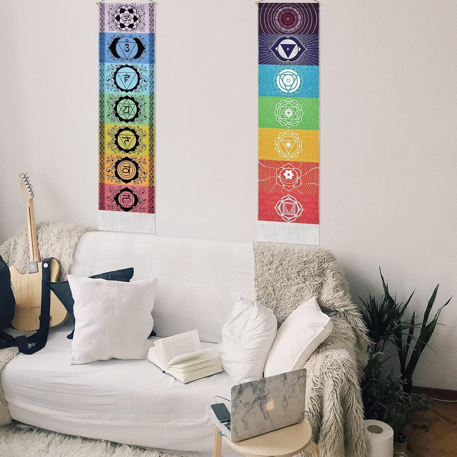 Zestaw do zawieszenia gobelinu yugarlibi medytacja czakr joga trippy Strona główna - Akcesoria i dekoracje Naty Shop