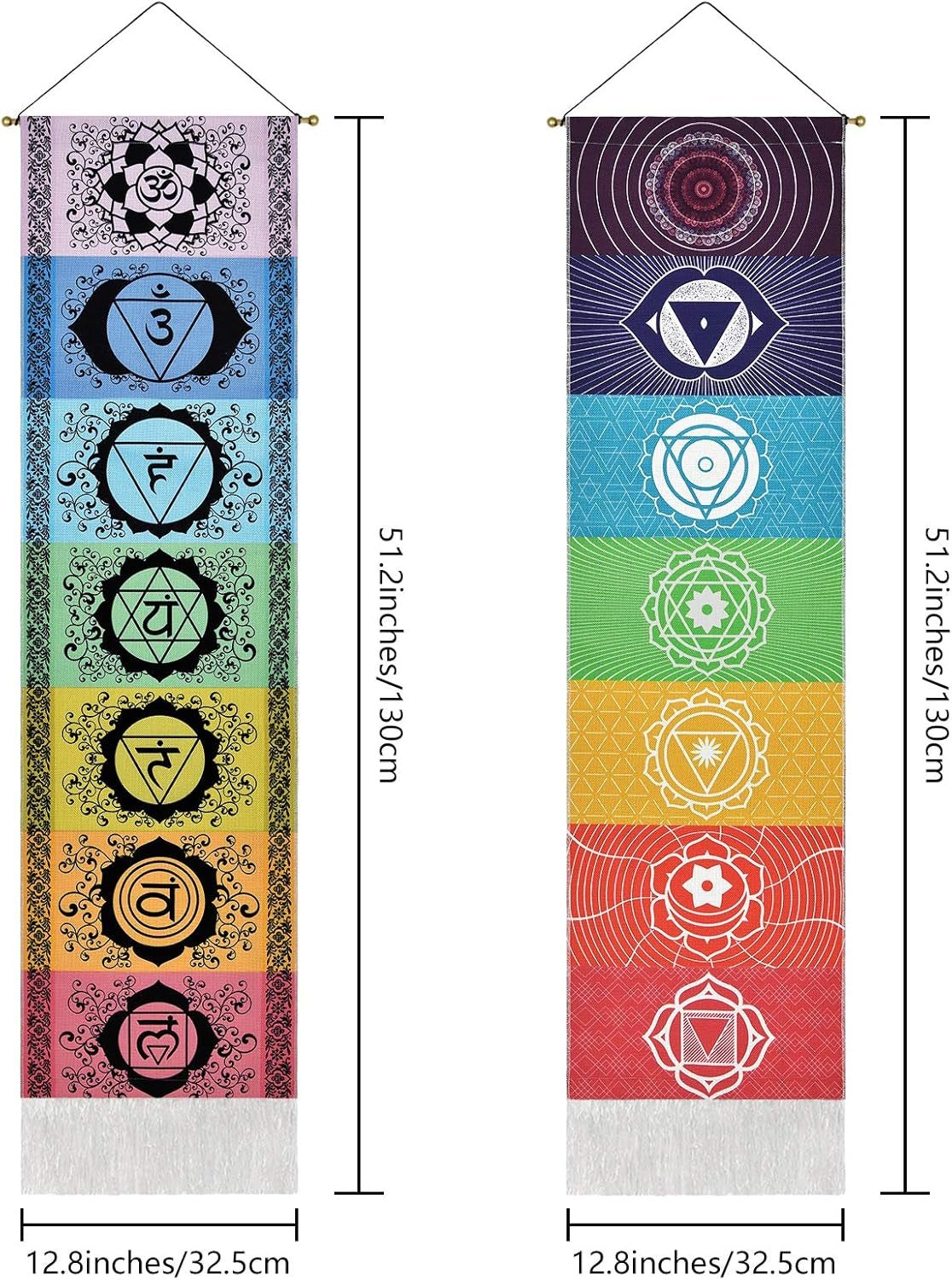Zestaw do zawieszenia gobelinu yugarlibi medytacja czakr joga trippy Strona główna - Akcesoria i dekoracje Naty Shop