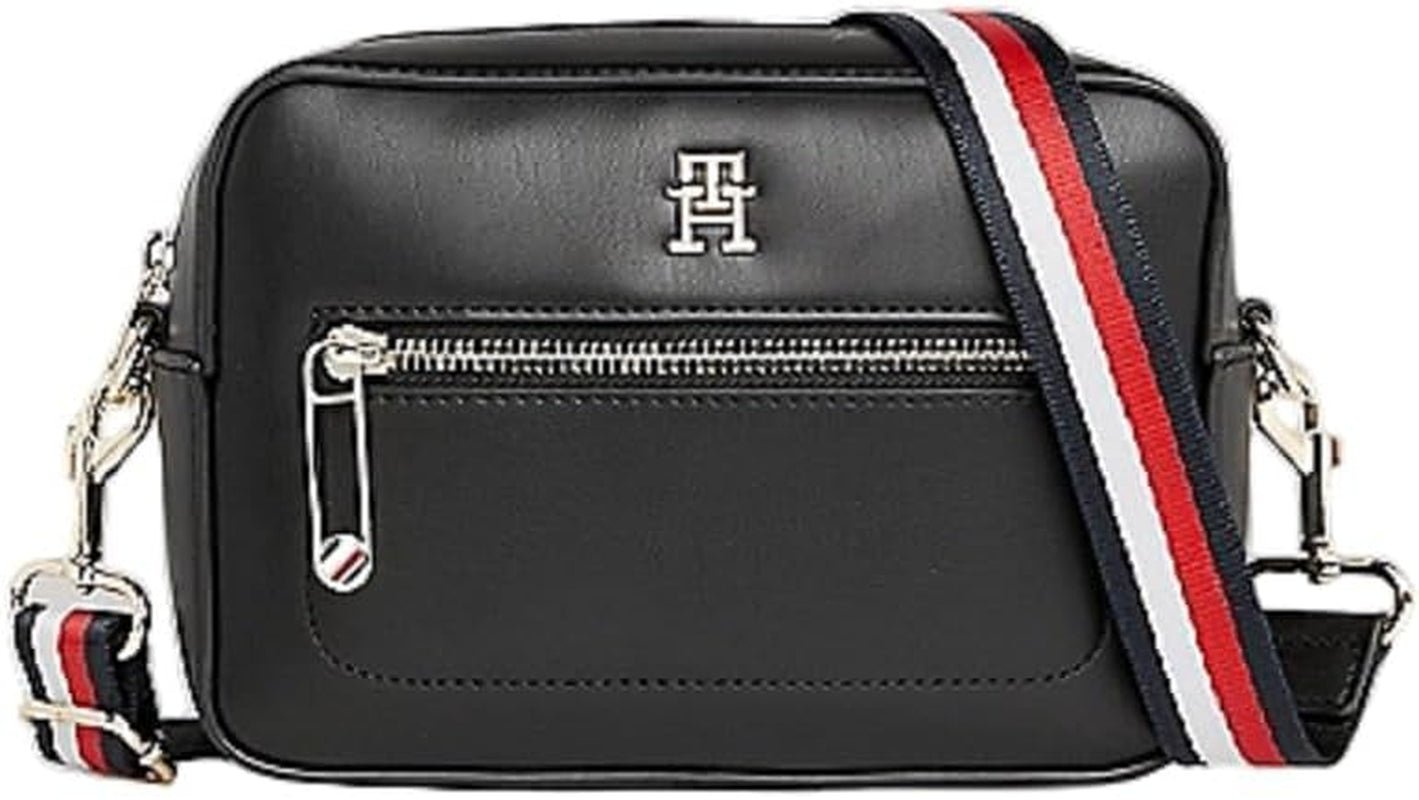 Tommy Hilfiger Torba na ramię Torba na ramię Kultowa torba na aparat Małe torby damskie Naty Shop Czarna